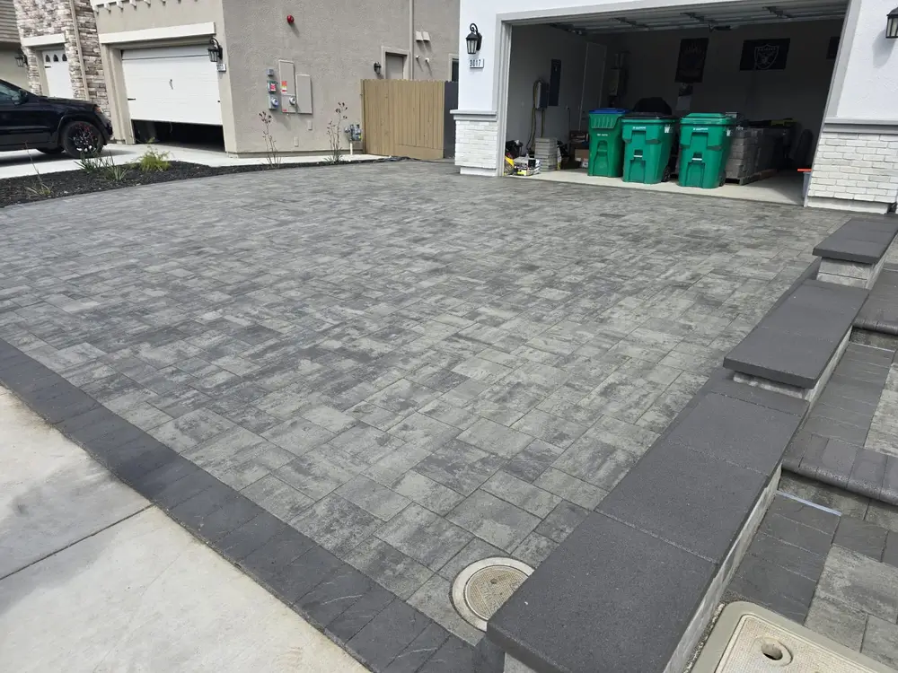 Green Lion paver and porcelain hardscape project photo 9 of 38