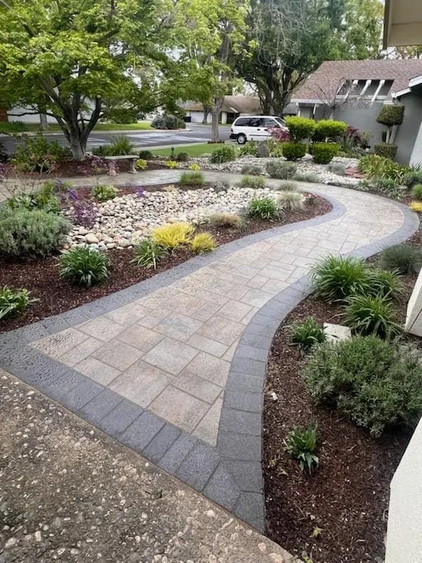 Green Lion paver and porcelain hardscape project photo 15 of 38