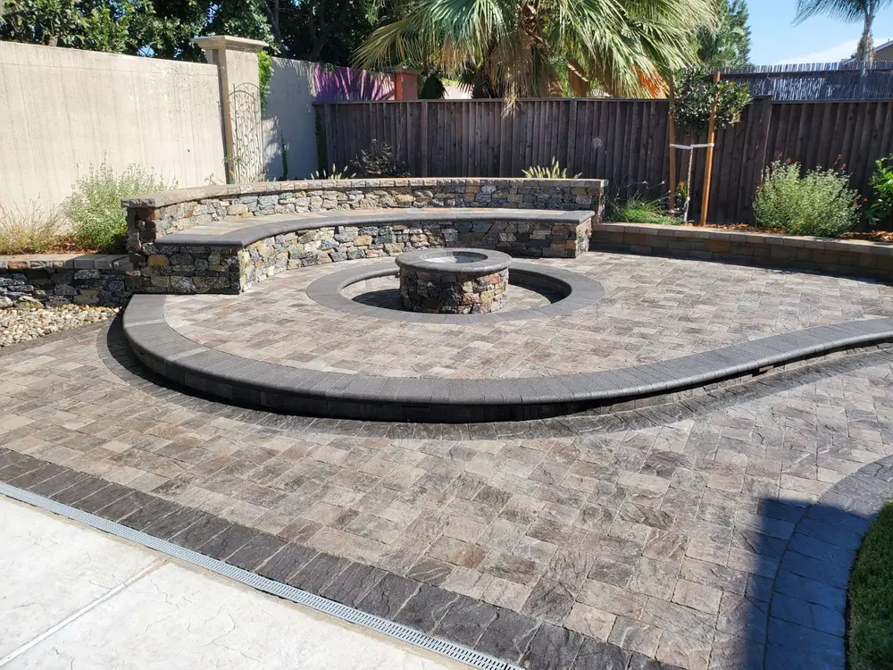Green Lion paver and porcelain hardscape project photo 23 of 38