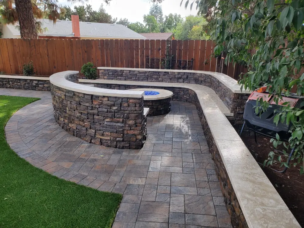Green Lion paver and porcelain hardscape project photo 26 of 38